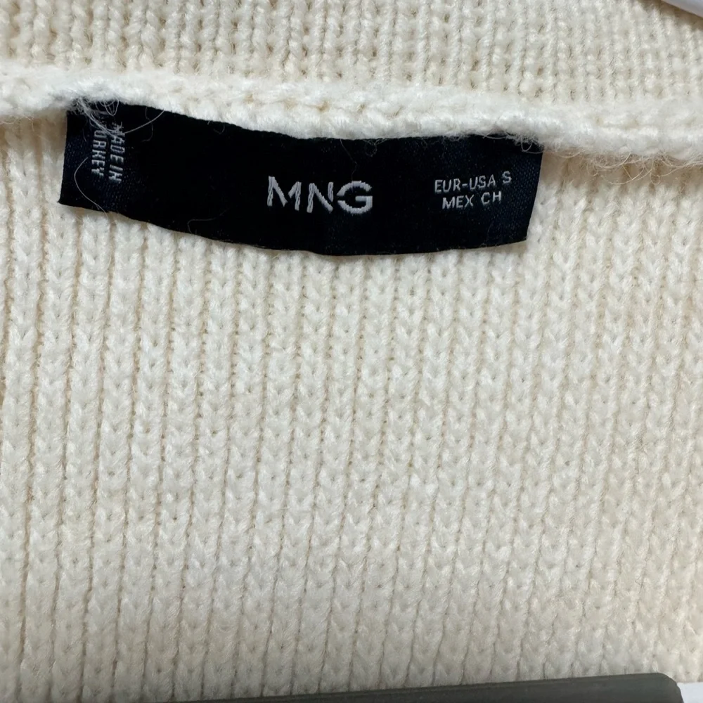 Mango Ivory Ribbed Knit Top - Picture 3 of 5